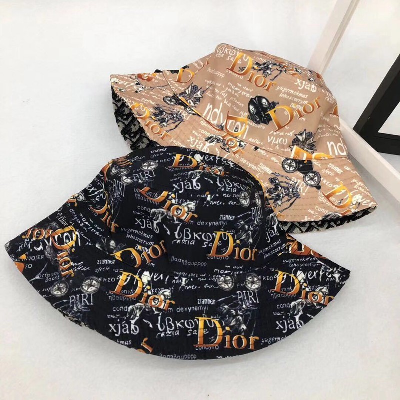 Dior/ディオール オブリーク バケットハット リバーシブル ウールブランドコピー帽子