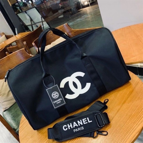 Chanel シャネルブランドショルダーバッグレディース 旅行バッグ 収納 ハンドバッグ 肩掛けバッグ カジュアル 男女兼用 ボストンバッグ大容量