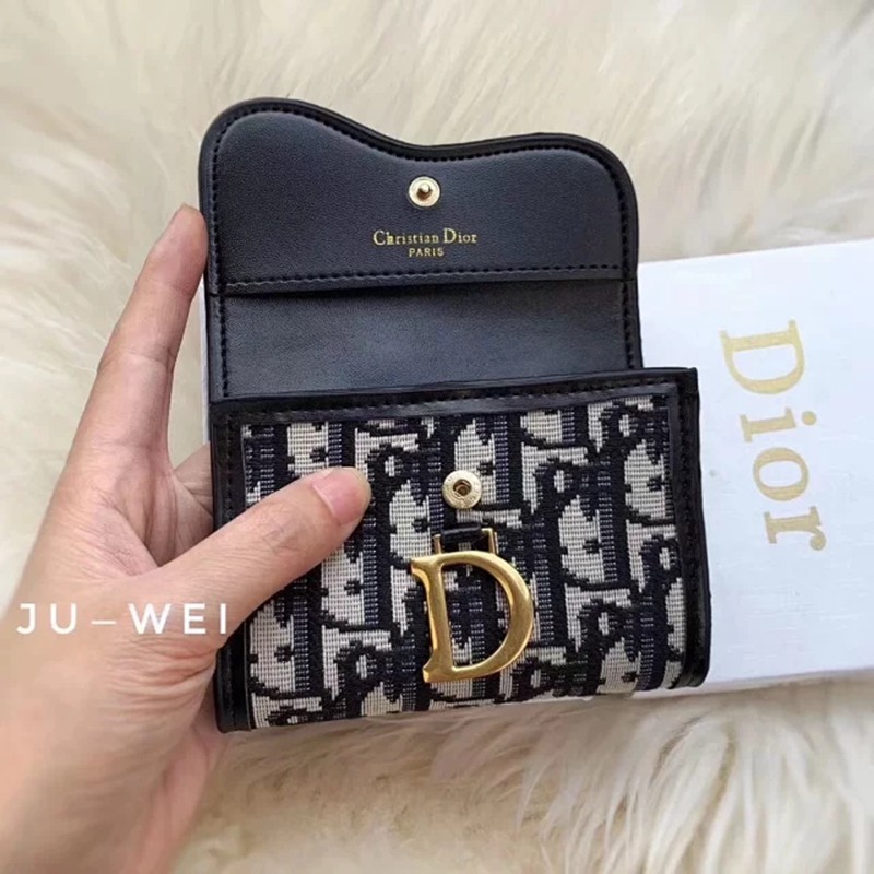 宜しくお願い致します【超美品】 Dior　三つ折り財布　コンパクトレザーウォレット